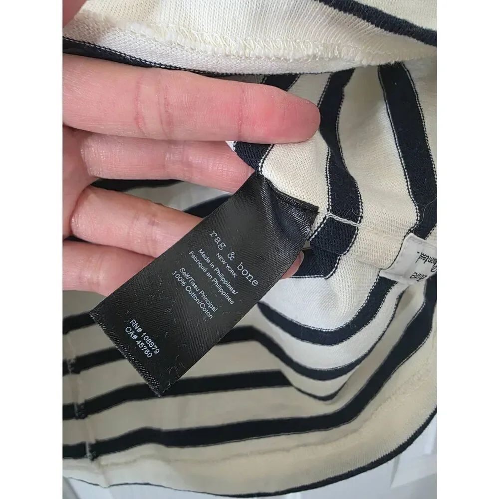 Rag and bone Striped T Shirt M - Picture 4 of 6